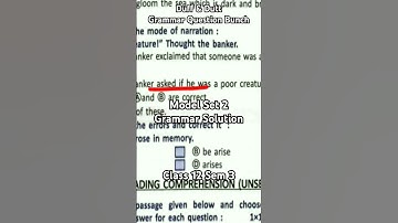 Duff & Dutt Model Set 2 Grammar MCQ answer Class 12 Sem 3 #duffanddutt2025 #modelsetsolution #wbchse