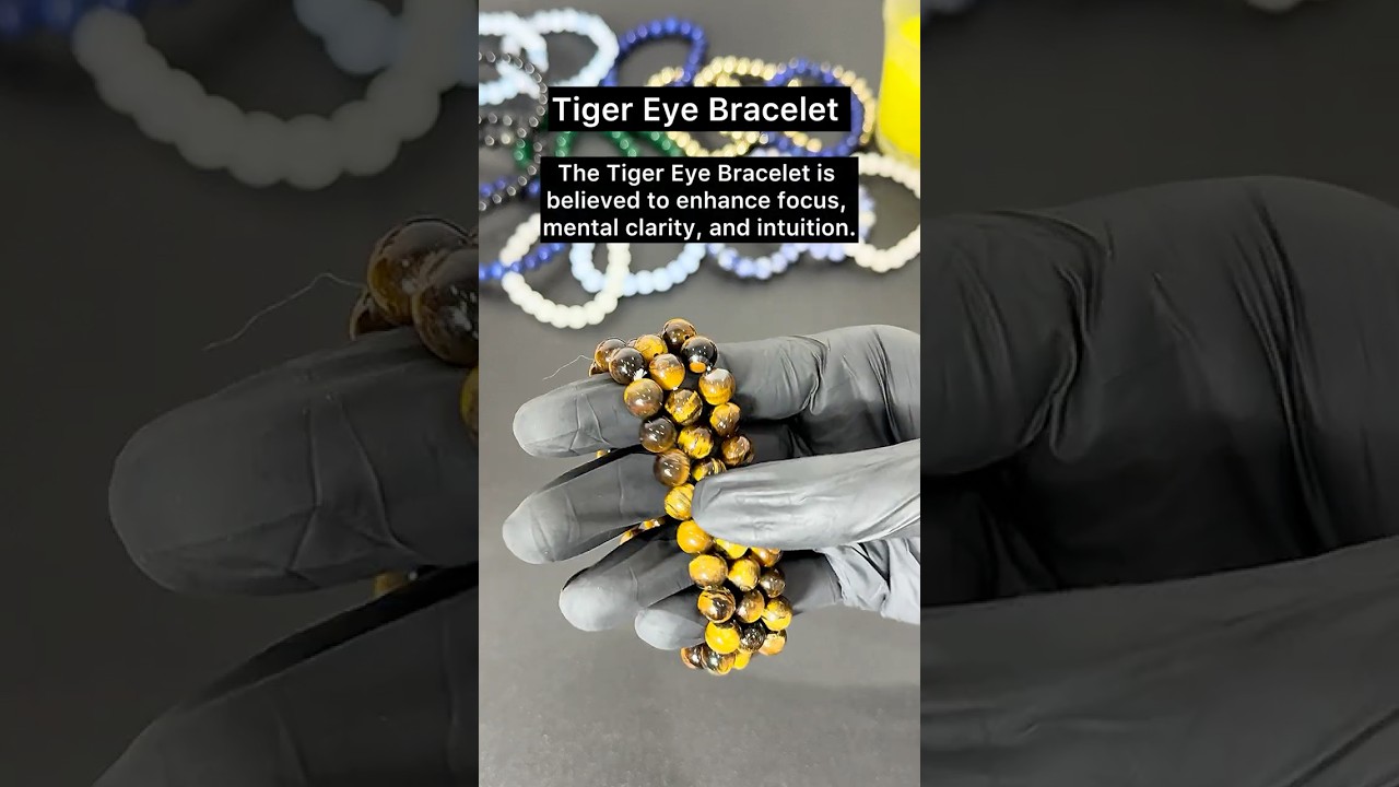 Natural Tiger Eye Crystal Bracelet for Protection, Courage, and Confidence – Healing Jewelry