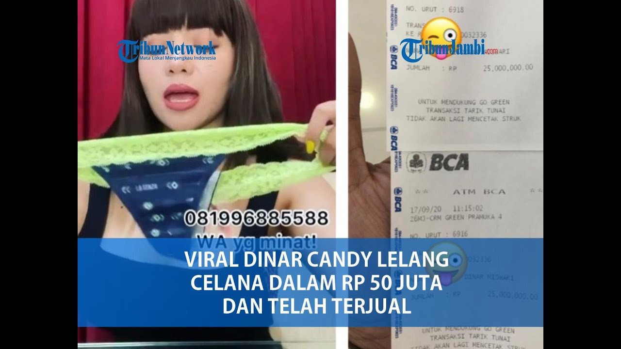 Heboh Dinar Candy Lelang Celana Dalam Seharga Rp 50 Juta Dan Telah Terjual Youtube