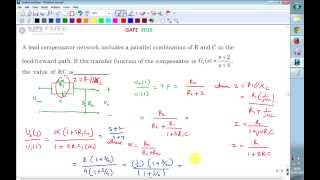 Celebrity GATE 2015 ECE Find the value of RC in given Lead compensatoir transfer function Net Worth
