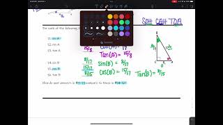 Trig Ratios notes
