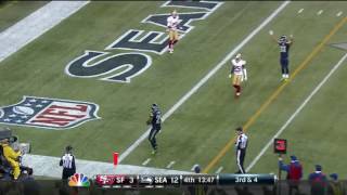 Marshawn Lynch walks into the endzone