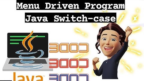 Menu Driven Program in Java using switch case #codewithseema