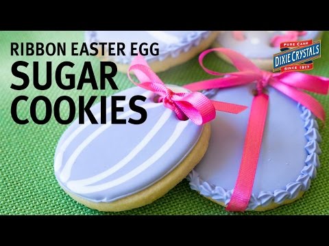 How to make Ribbon Easter Egg Sugar Cookies
