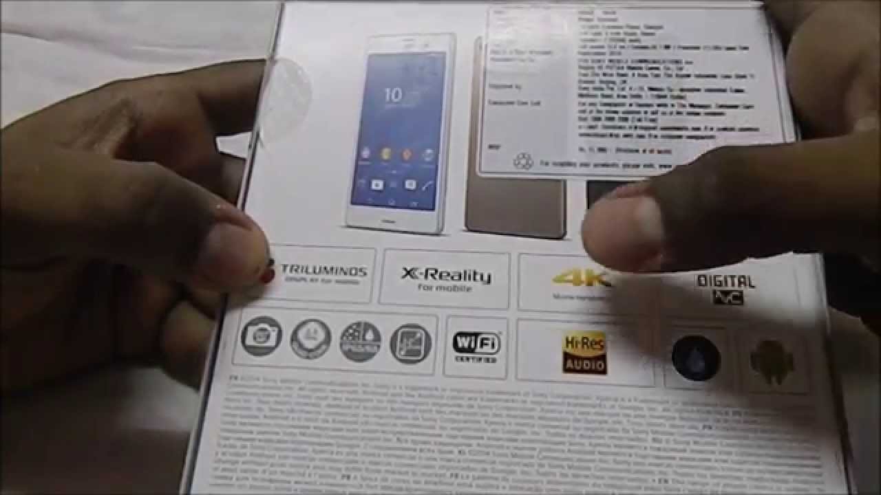 Sony Xperia Z3 D6653 Unboxing Of This Top Of The Line Premium Smartphone Youtube