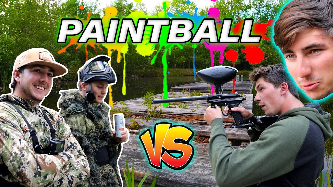 2v2 BACKYARD PaintBall CHALLENGE (Capture The CLAW) YouTube