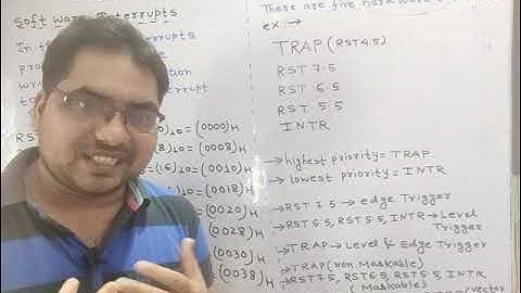 Microprocessor ll 8085 ll Interrupts ll Soft ware Interrupt ll Hard ware Interrupt ll #ECE#EE