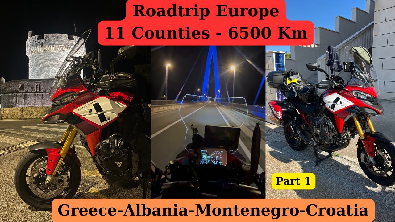 Roadtrip Europe! 11 Countries - 6500 Km! Part 1 : Greece - Albania - Montenegro - Croatia!