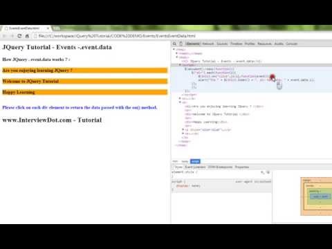 JQUERY EVENT DATA PROPERTY DEMO