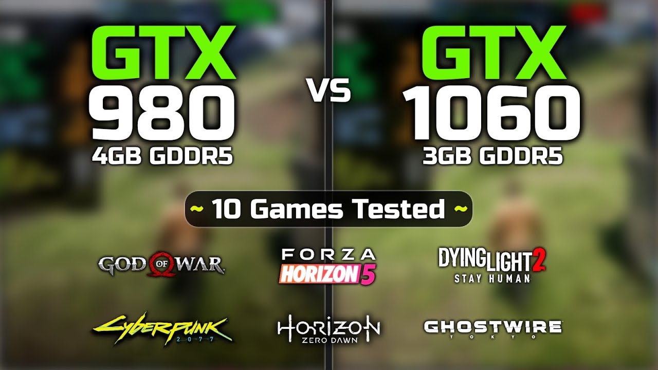 GTX 980 vs GTX 1060 - 10 Games Tested - YouTube