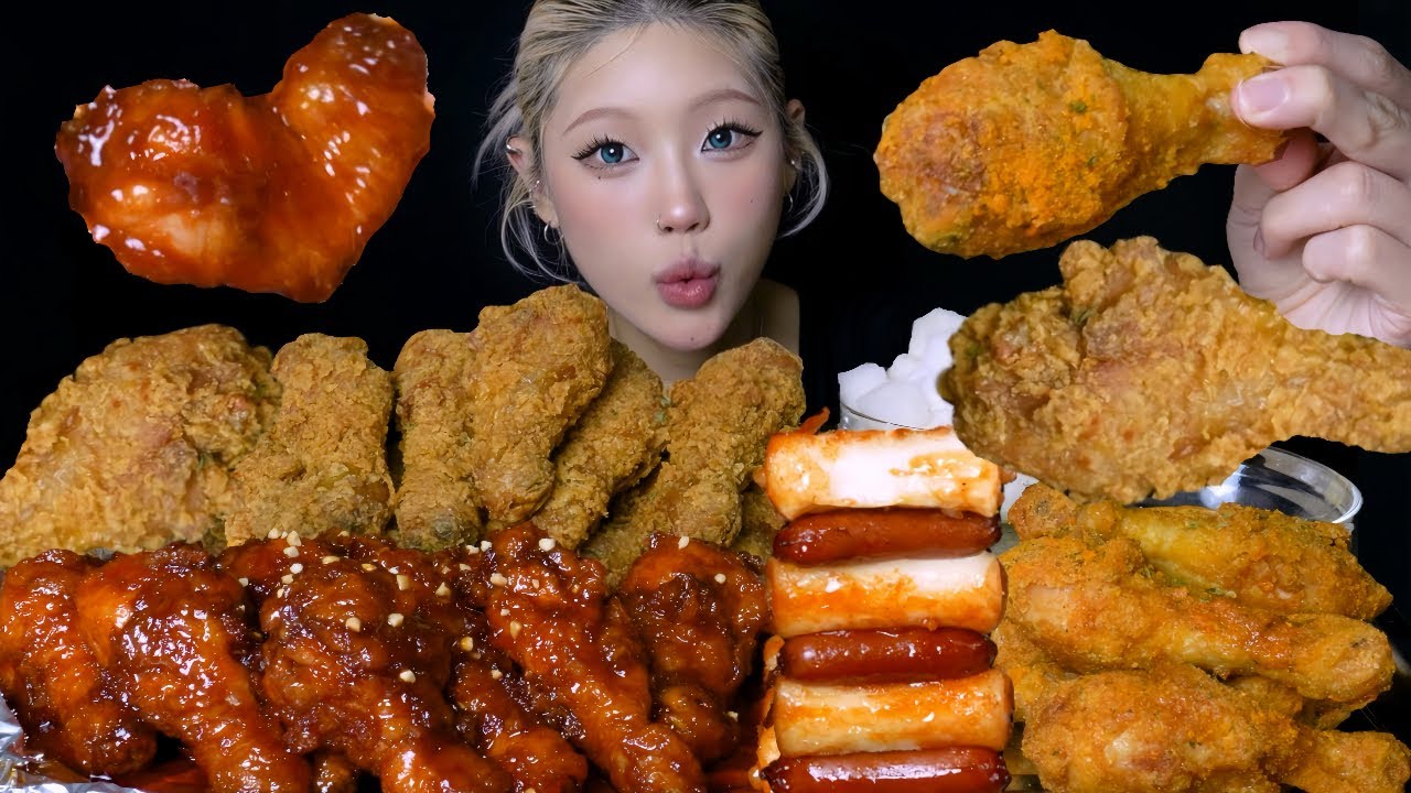 빠삭~한 황금올리브에 시크릿양념 신메뉴 뿜치킹 치킨까지! BBQ 닭다리 총집합🍗리얼사운드 먹방 ASMR | CRISPY KOREAN FRIED CHICKEN MUKBANG