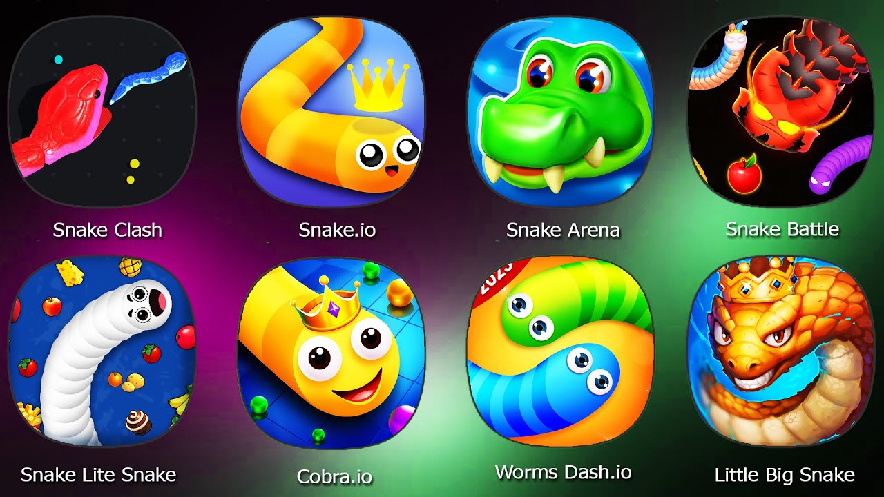 Snake Clash,Snake.io,Snake Arena,Snake Battle,Snake Lite Snake Game,Cobra.io,Worms Dash.io