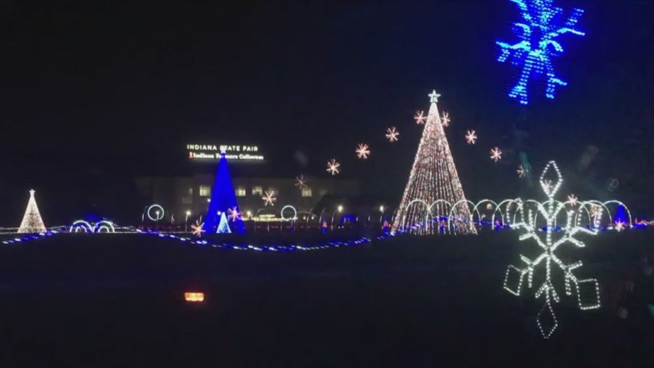 New holiday light show at Indiana State Fairgrounds - YouTube