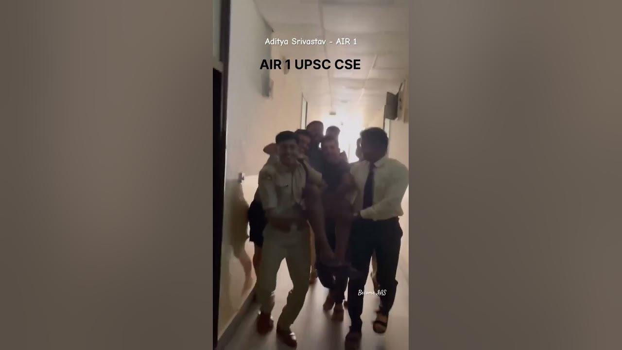 Congratulations 🥳 AIR 1 Aditya Srivastava UPSC TOPPER 2024 CSE Result 