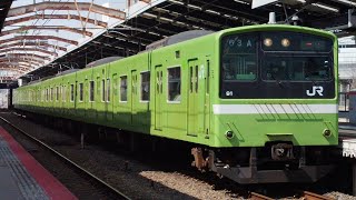 ［黒スカート！］201系ND607編成　普通王寺行き　新今宮駅発車