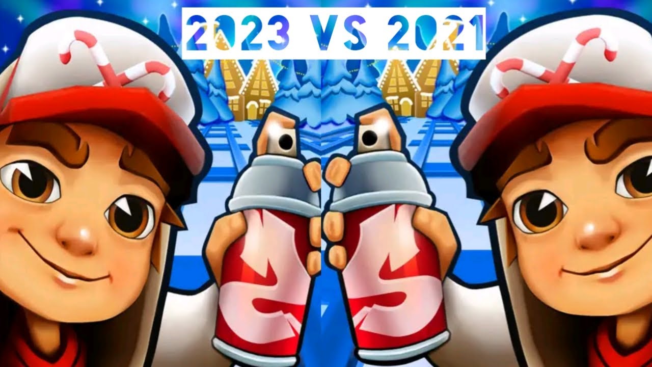 SUBWAY SURFERS NORTH POLE 2023 vs 2021 UPDATE COMPARISON # iOS