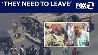 LA Mayor Karen Bass confronts ICE during raid | KTVU