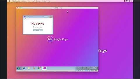 Magic Keys - Virtual box installation