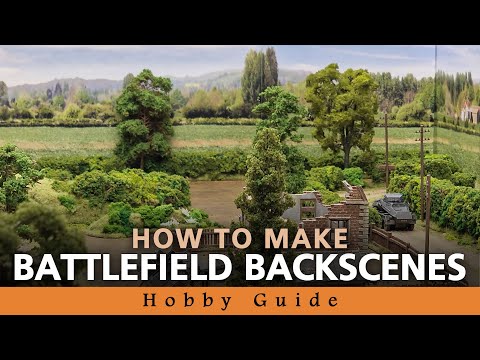 How to Make BATTLEFIELD BACKSCENES for Bolt Action 28mm (and other games) Hobby Guide