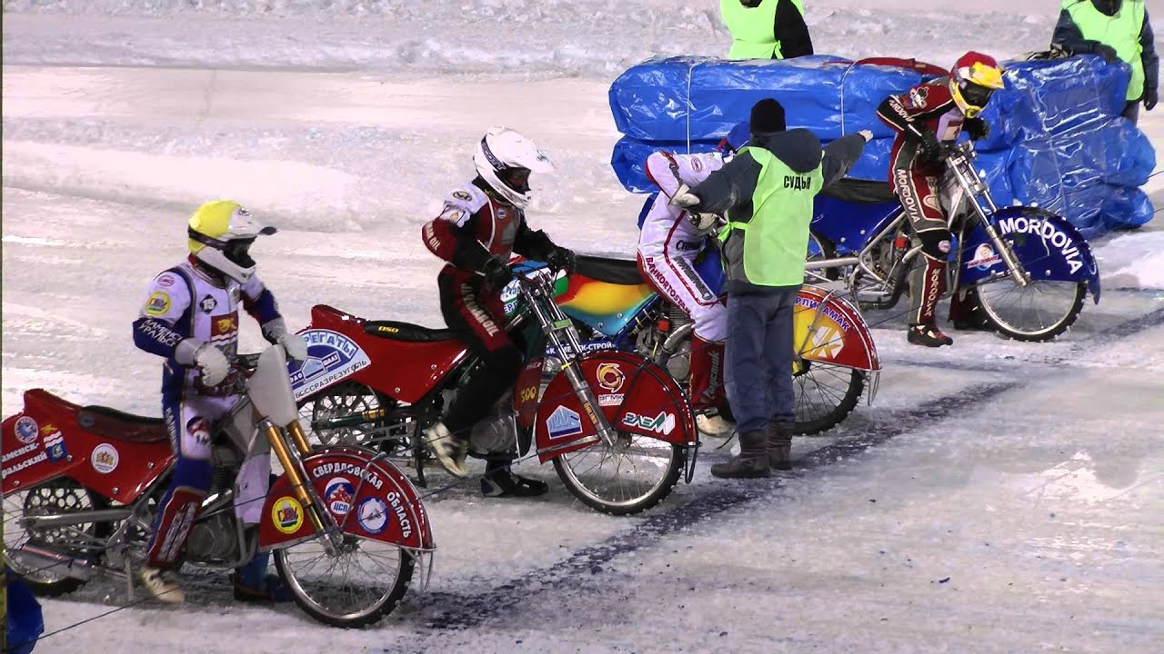 Финал личного чемпионата России 8.01.2012 ice speedway. Заезд 40
