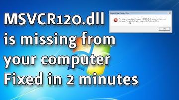FIXED: MSVCR120.dll is missing from your computer error in Windows 7