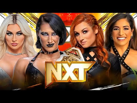 Rhea Ripley Vs Raquel Rodriguez Vs Becky Lynch Vs Tiffany Stratton Full Match WWE NXT Highlights