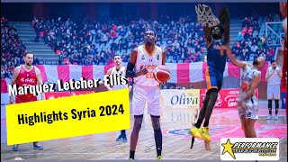 Marquez Letcher-Ellis 6’9 Combo Forward Highlights from Aleppo, Syria 2024