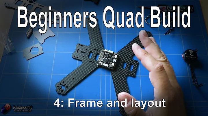 (4/9) Quadcopter Building for Beginners - Frame layout and planning the placement of parts