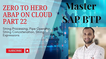 22. String Processing, Pipe Operator, String Concatenation, String Expressions