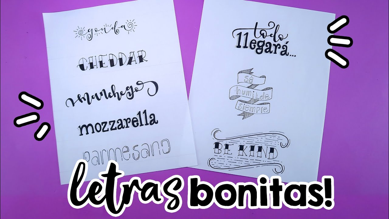 LETTERING (Principiantes) Paso a paso! ✄ Barbs Arenas Art! 