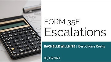 NWMLS Form 35E | Escalation Addendums