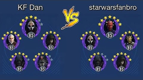SWGOH Arena: DN, Dooku, EP, SAss & STroop vs SWfanbro (Zaul, Zavage, DN, EP & SAss)