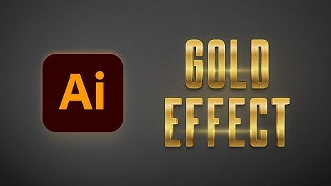 How to Create a Gold Effect in Illustrator
