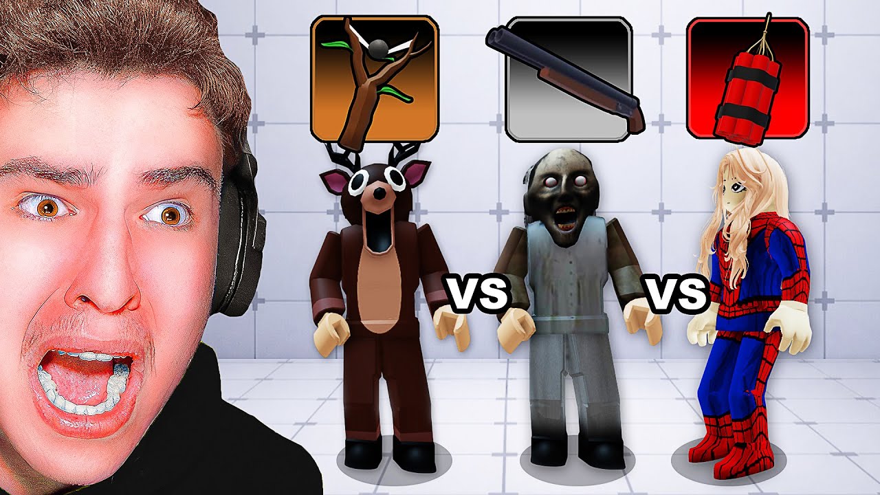 GRANNY vs. CĂPRIOARA vs. SPIDERMAN În Roblox Rivals... !