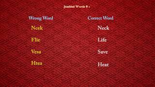 Word Game  - Jumble Solver   Words   Jumbled words