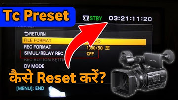 Sony Nx100 TC preset | how to set manual setting |camera settings