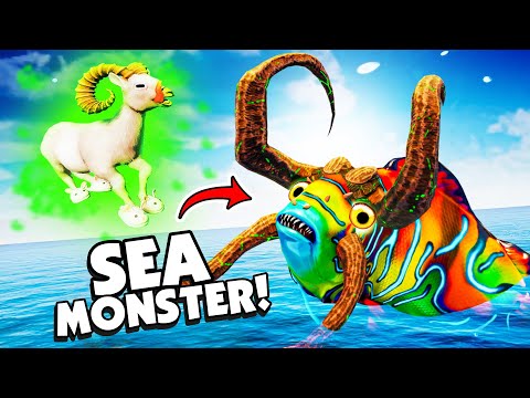 The Demon SEA MONSTER Has Magic Powers in Goat Simulator 3