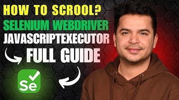 How to Scroll in Selenium WebDriver Using JavaScriptExecutor