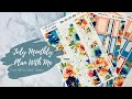 Monthly Plan With Me | July 2020 + Notes | Medium Vertical Recollections Planner