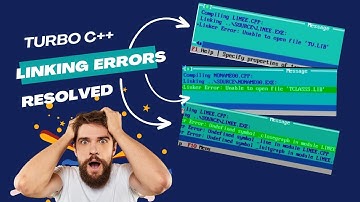 Linker Errors in Turbo C/C++ | TV.lib | TClass.lib Resolved | Computer graphics | Div Fusion