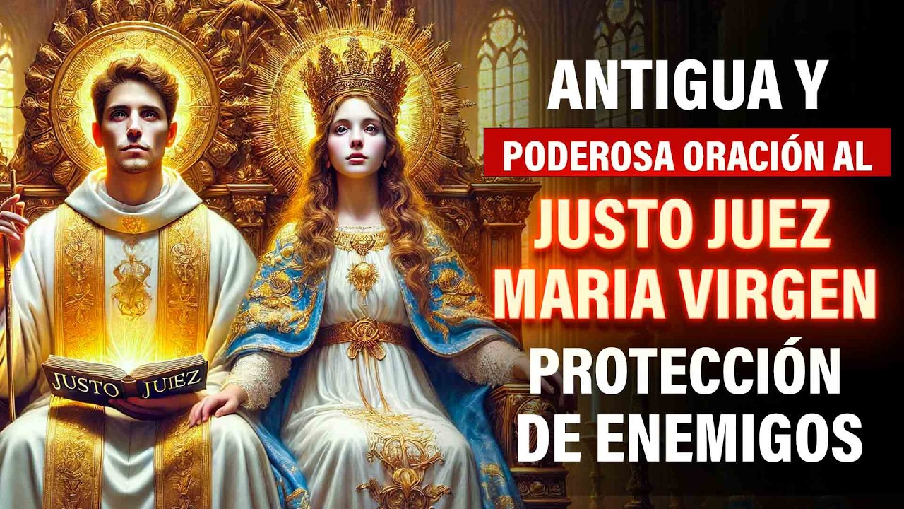 Antigua y Poderosa Oración al Justo Juez y Maria Virgen  Protección de Enemigos, Peligros,Muertes