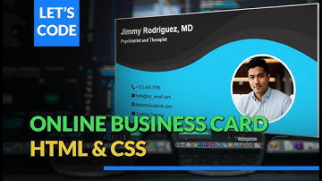 Creating an online business card in #html and #css