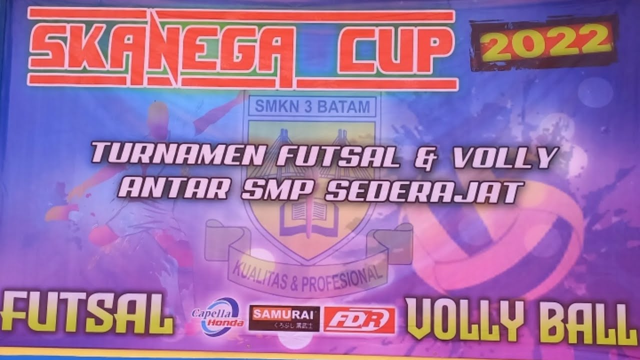 PEMBUKAAN TURNAMEN FUTSAL DAN BOLA VOLLY SKANEGA CUP 2022