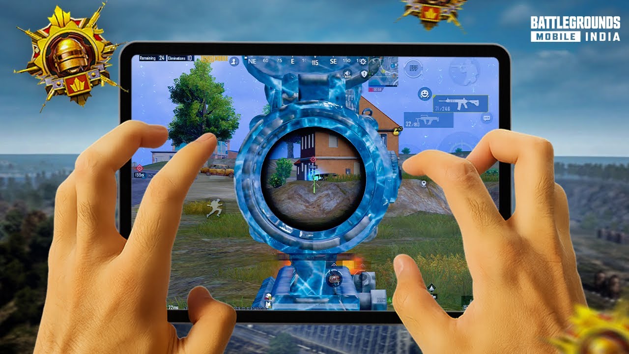 iPad Pro M2 BGMI Test 120 Fps Gameplay Smooth 120 Fps Graphics 4 Finger + Gyroscope
