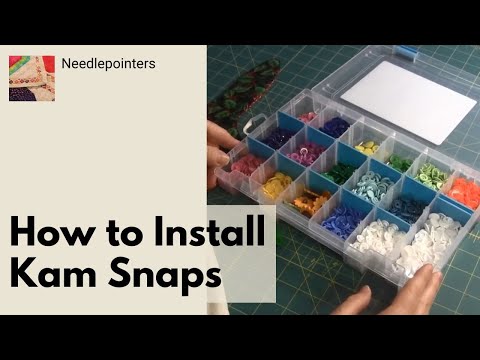 How to quickly install a plastic snap in your sewing project