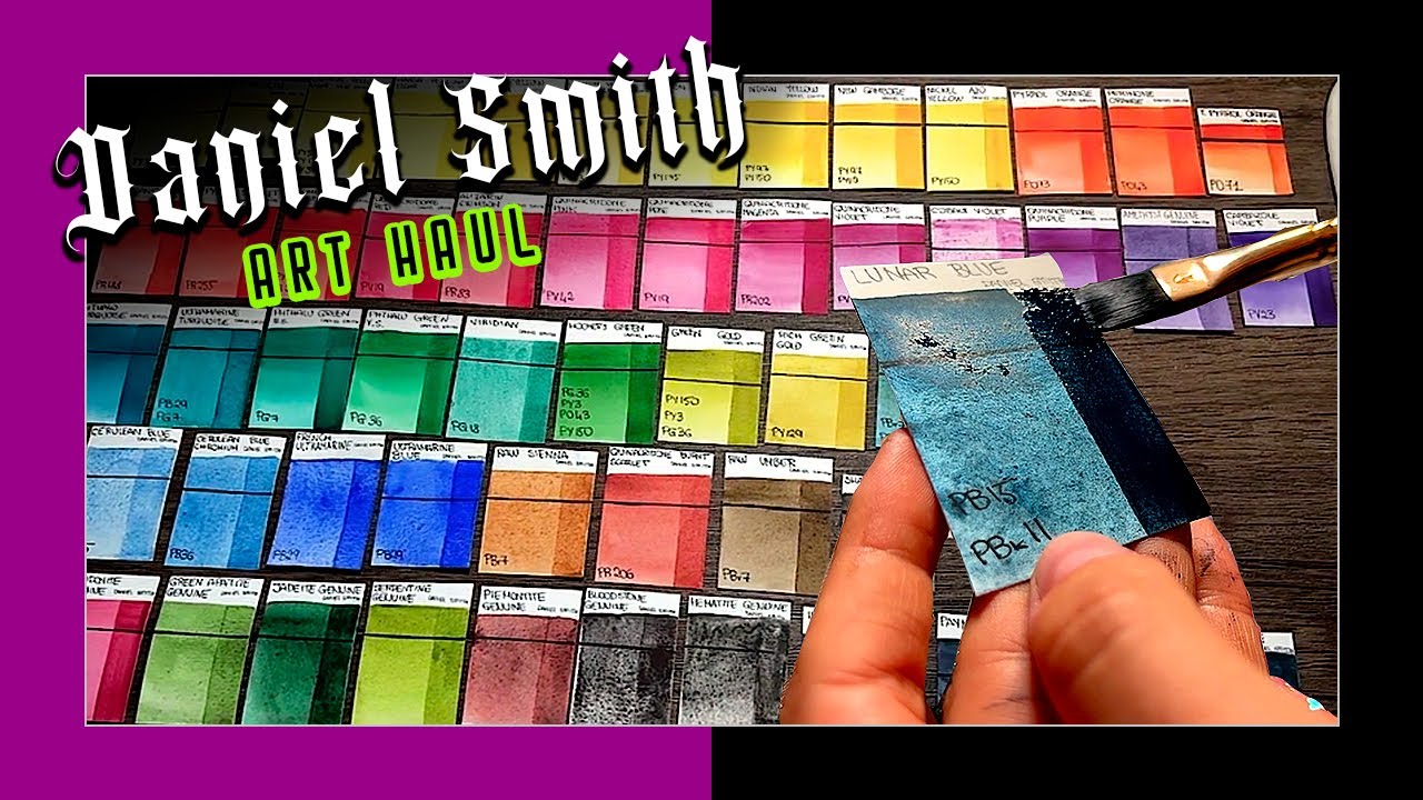 Acquerelli Daniel Smith  52 Colori da swatchare! 