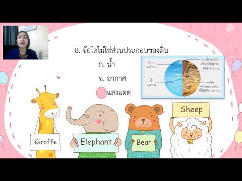 02/03/2565 ป.2 วิชาวิทยาศาสตร์ เรื่องเฉลยแนวข้อสอบปลายภาค