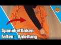 Spannbettlaken falten - einfache Anleitung 📍