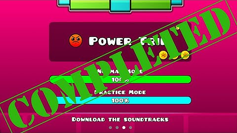 Power trip / all 3 coins / 100% completed (Geometry dash subzero) [Outdated]