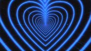 Neon Heart | Heart | Love | Background Video | Сердечки Фон | Blue Hearts | Футажор